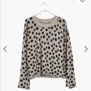 NWT Madewell leopard dot sweater